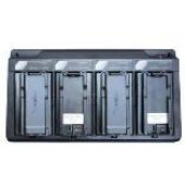Shown with 4x Trays installed(included), SAT-CHG4-ISAT Charger Desk Top, INMARSAT SatStation 4 Four Bay for IsatPhone Pro Battery IN-01-55800611 with AU / NZ and US / North America Adapters 